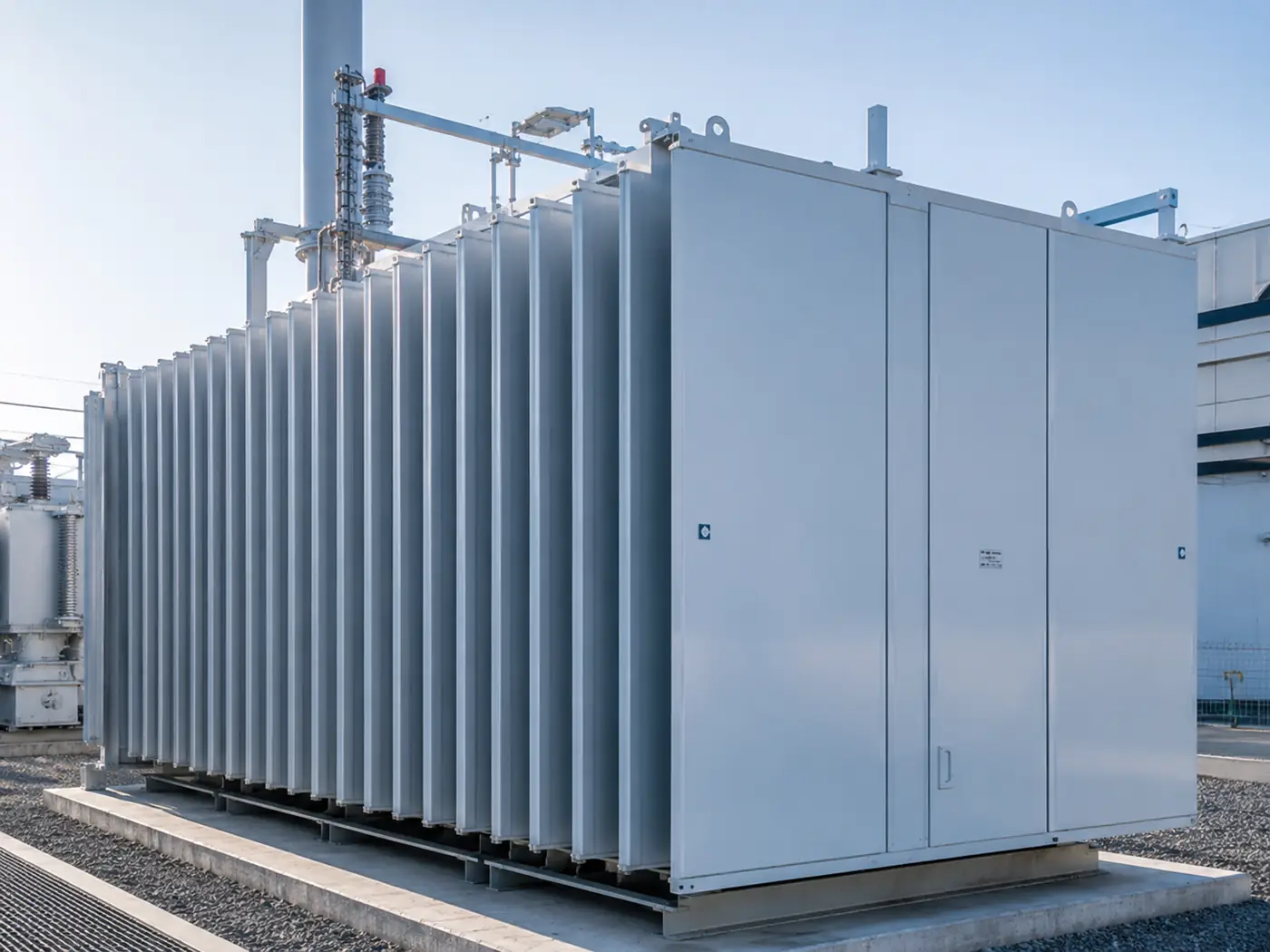 Transformer equipment illustrating heat protection
